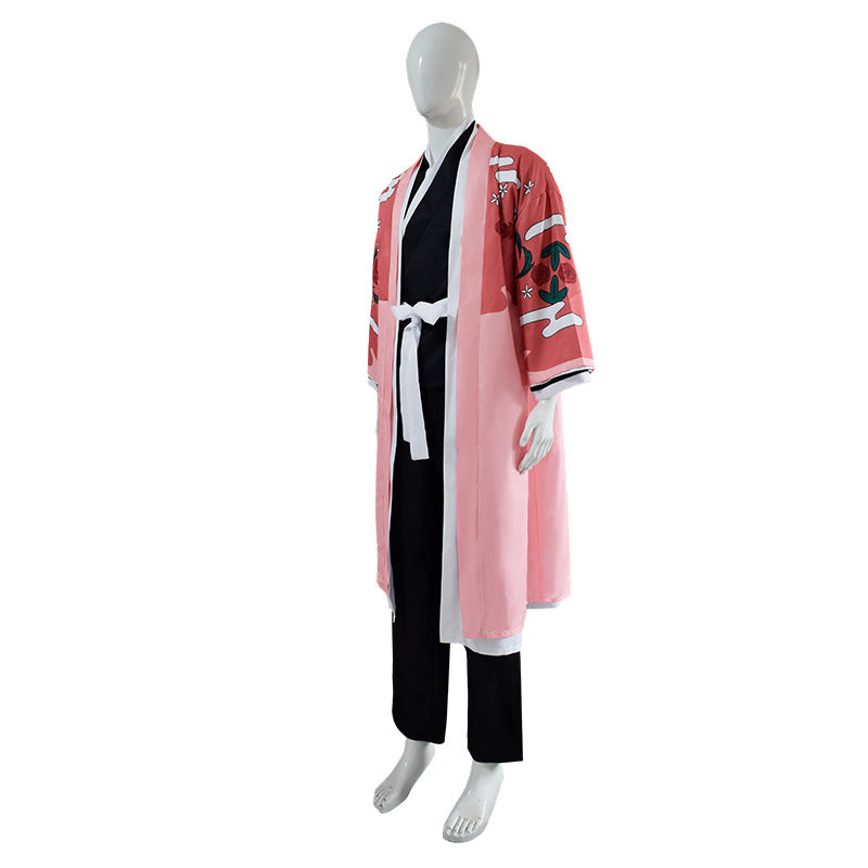Gotei 13 8th Division Captain Sakuranosuke Jiro Kyoraku Cosplay Costume Full Set