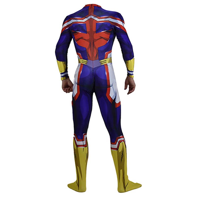 Toshinori Yagi Hero Costume All Might Zentai Costume With Wigs Set All Might Jumpsuit With Wigs