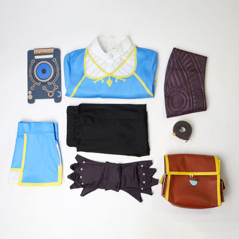Kids/Adults Costume Princess Zela Whole Set Costume+Wigs+Shoes Halloween Cosplay Outfit Set
