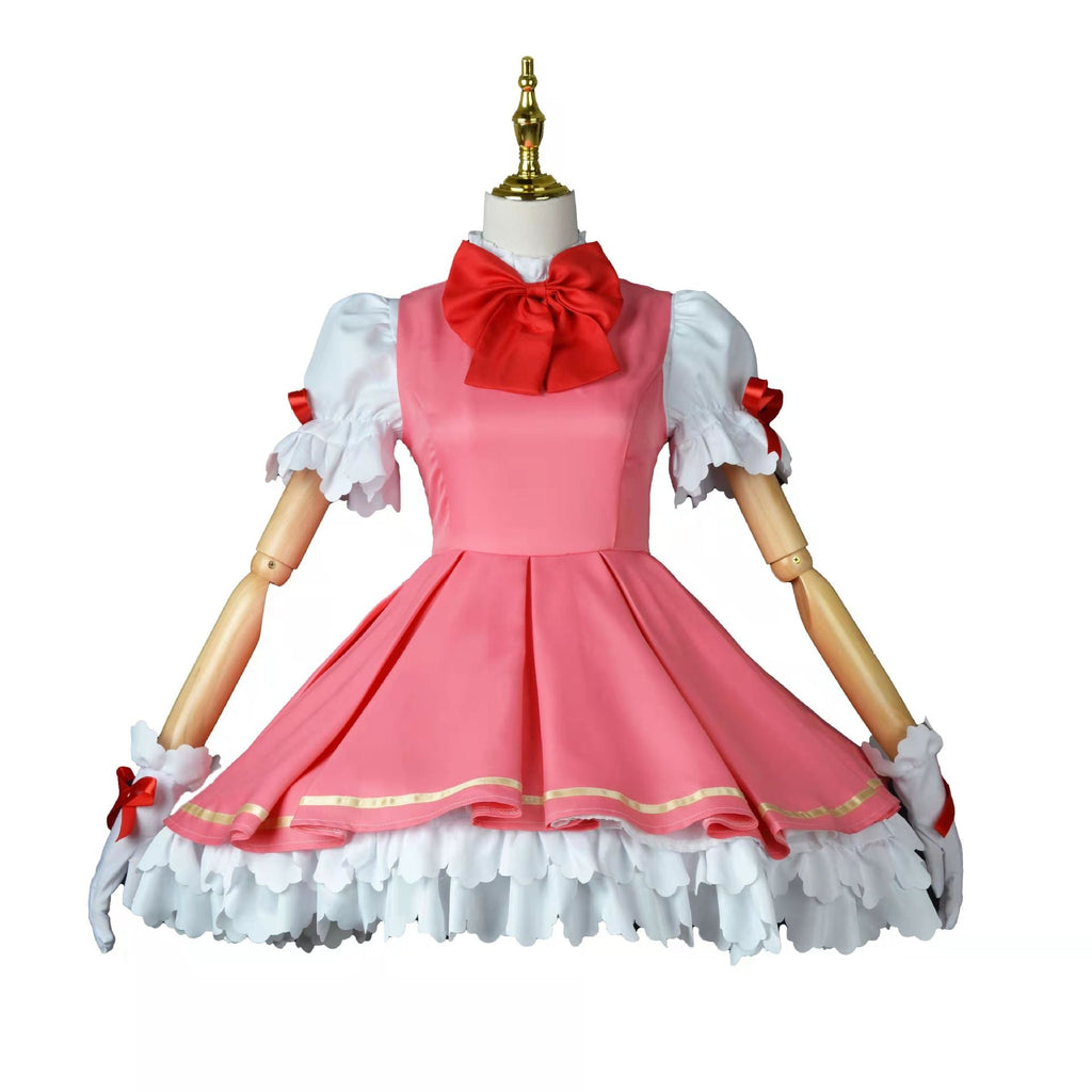 Cardcaptor Sakura Sakura Kinomoto Cosplay Costume Battle Outfit Pink Dress Cosplay