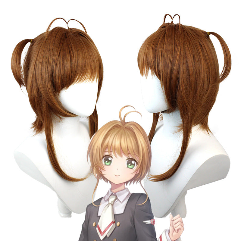 Cardcaptor Sakura Kinomoto Cosplay Wigs Brown Wigs