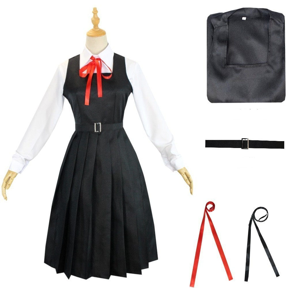 Chainsaw Man Asa Mitaka Costume Uniform Dress Halloween Carnival Cosplay Outfit