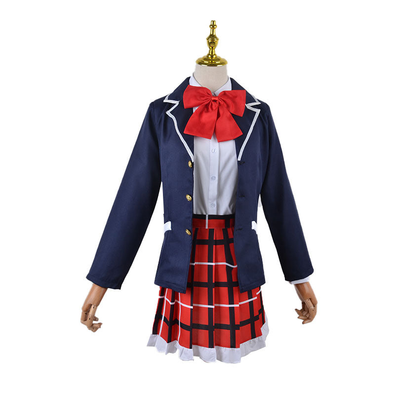 Love, Chunibyo & Other Delusions Rikka Takanashi Uniform Cosplay Costume Dress With Eye Mask
