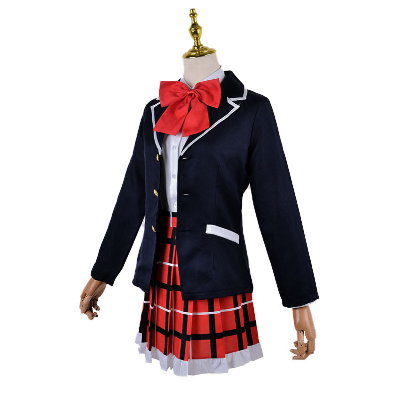 Love, Chunibyo & Other Delusions Rikka Takanashi Uniform Cosplay Costume Dress With Eye Mask