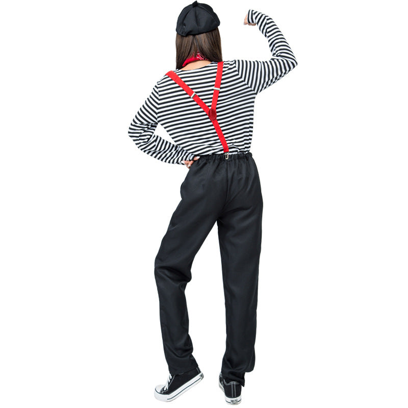 Clown Couple Cosplay Costume For Halloween Party Performance