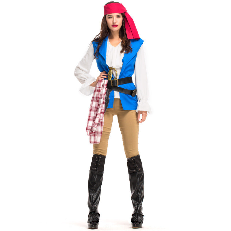 Couples Matching Pirate Cosplay Costume Halloween/Stage Performance/Party