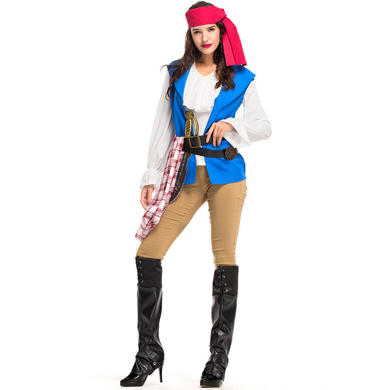 Couples Matching Pirate Cosplay Costume Halloween/Stage Performance/Party
