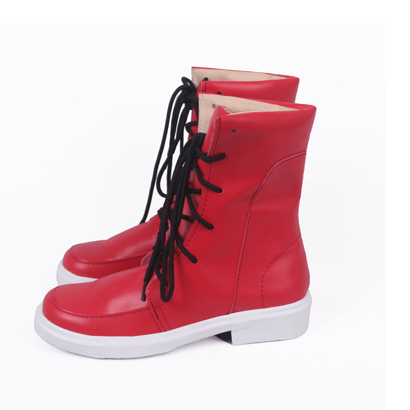 Midoriya Izuku Deku Alpha Beta Costume Shoes Fighting Outfit Cosplay Boots Red