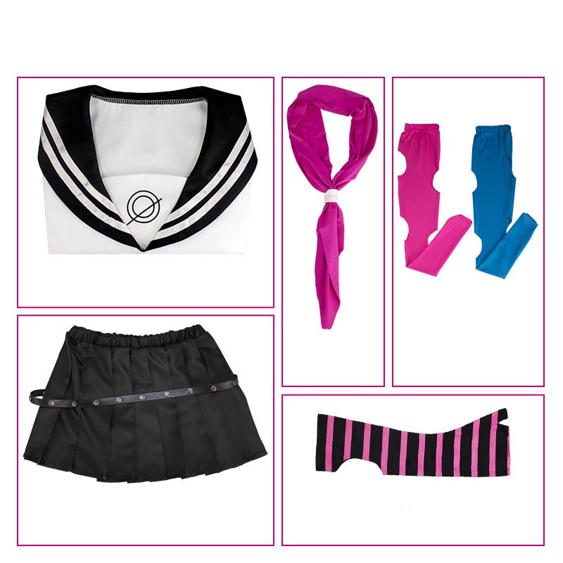 Danganronpa 2: Goodbye Despair Ibuki Mioda Cosplay Costume Uniform Hallwoeen Costume