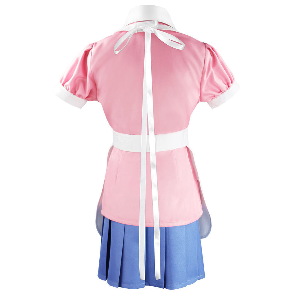Danganronpa 2: Goodbye Despair Mikan Tsumiki Costume Pink Maid Dress Cosplay Outfit