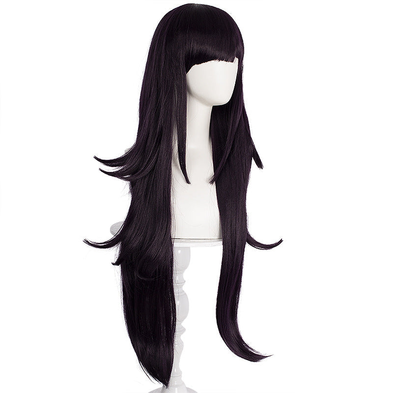 Danganronpa 2: Goodbye Despair Mikan Tsumiki Costume Wigs Black Long Wigs