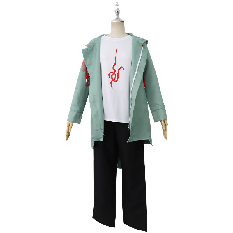 Danganronpa 2: Goodbye Despair Nagito Komaeda FuLL Set Costume With Wigs Halloween Costume Set