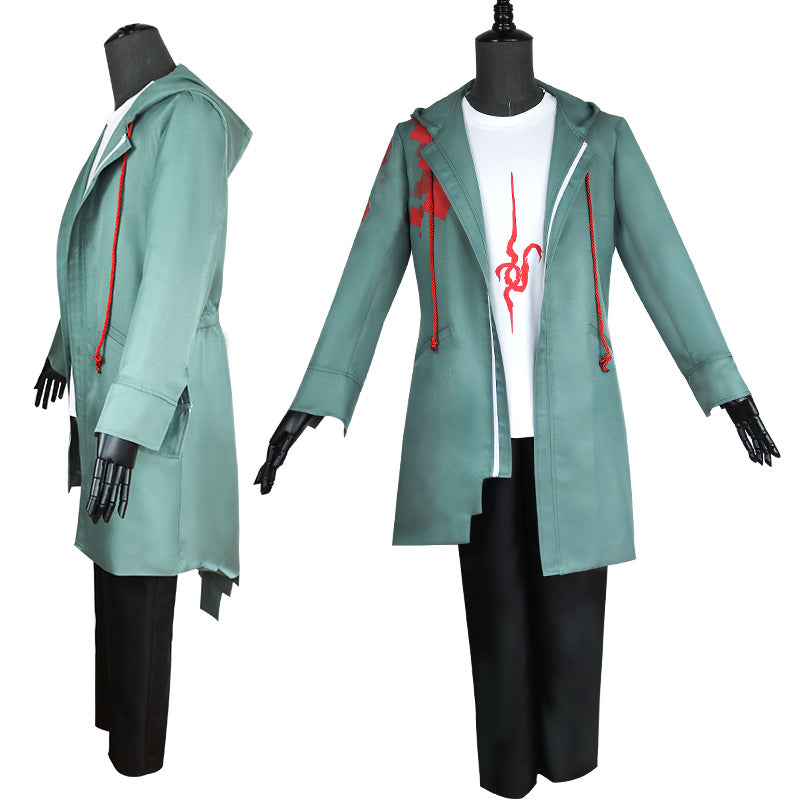 Danganronpa 2: Goodbye Despair Nagito Komaeda FuLL Set Costume With Wigs Halloween Costume Set