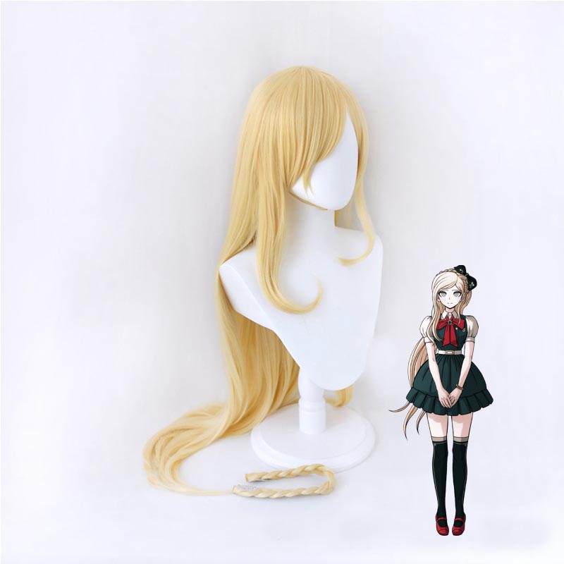 Danganronpa 2: Goodbye Despair Sonia Nevermind Costume Wigs Golden Long Wigs