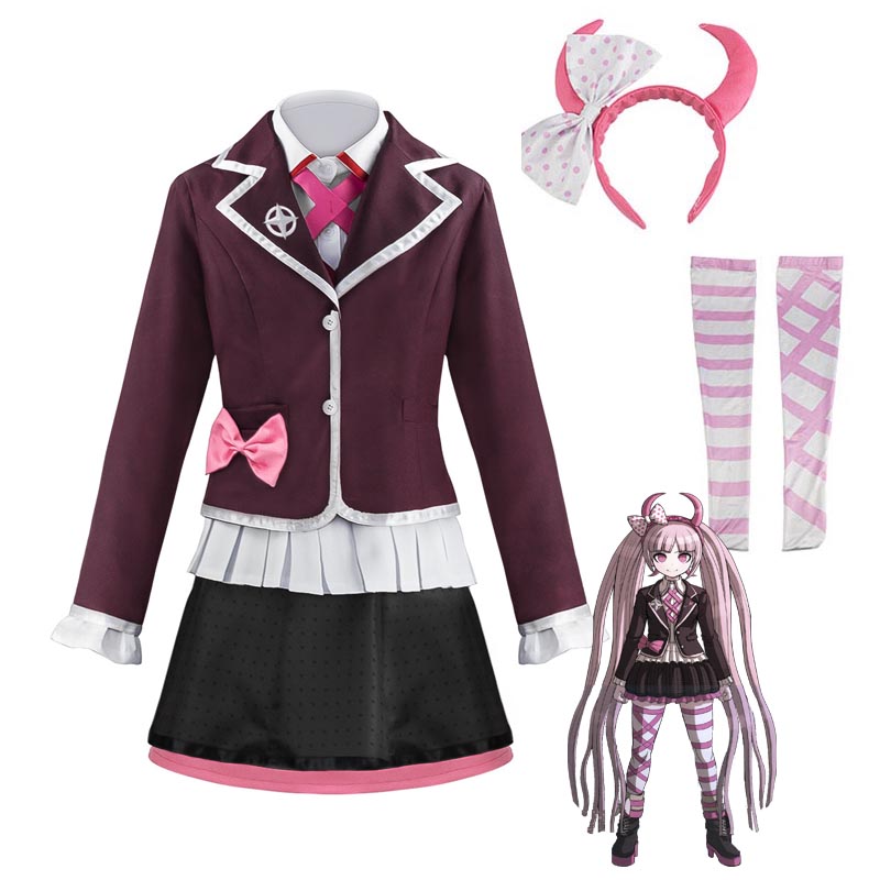Danganronpa Another Episode: Ultra Despair Girls Kotoko Utsugi Costume Uniform Halloween Costume