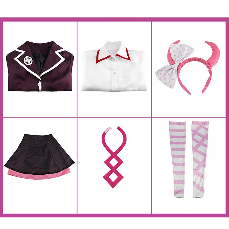 Danganronpa Another Episode: Ultra Despair Girls Kotoko Utsugi Costume Uniform Halloween Costume