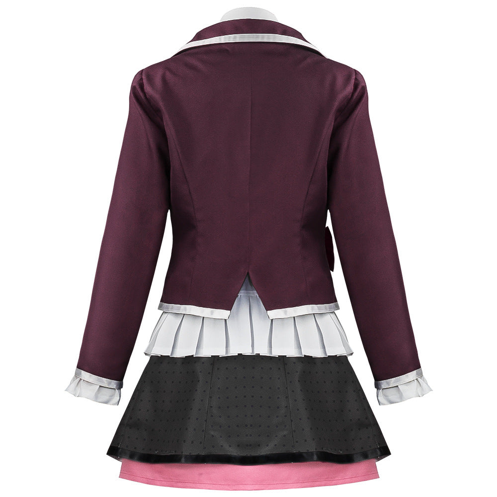 Danganronpa Another Episode: Ultra Despair Girls Kotoko Utsugi Costume Uniform WIth Wigs Halloween Costume Set