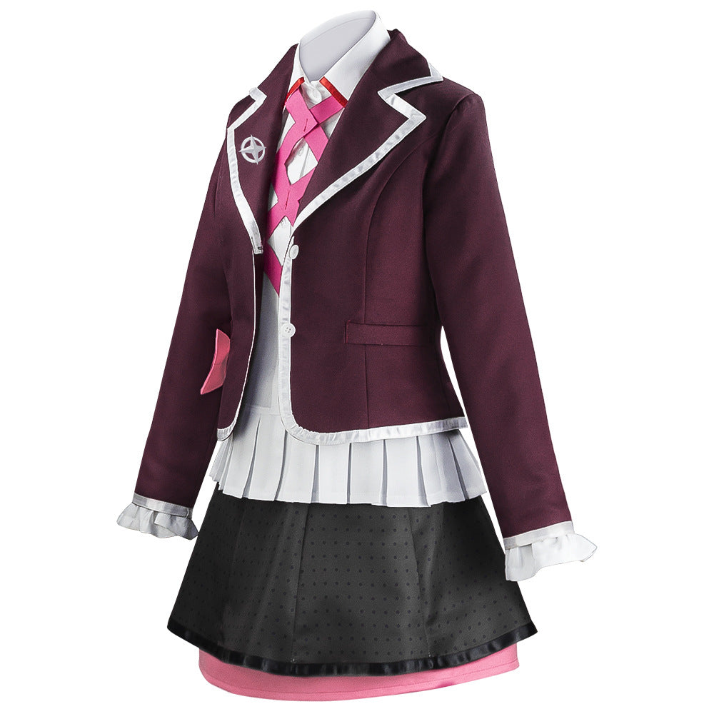 Danganronpa Another Episode: Ultra Despair Girls Kotoko Utsugi Costume Uniform WIth Wigs Halloween Costume Set