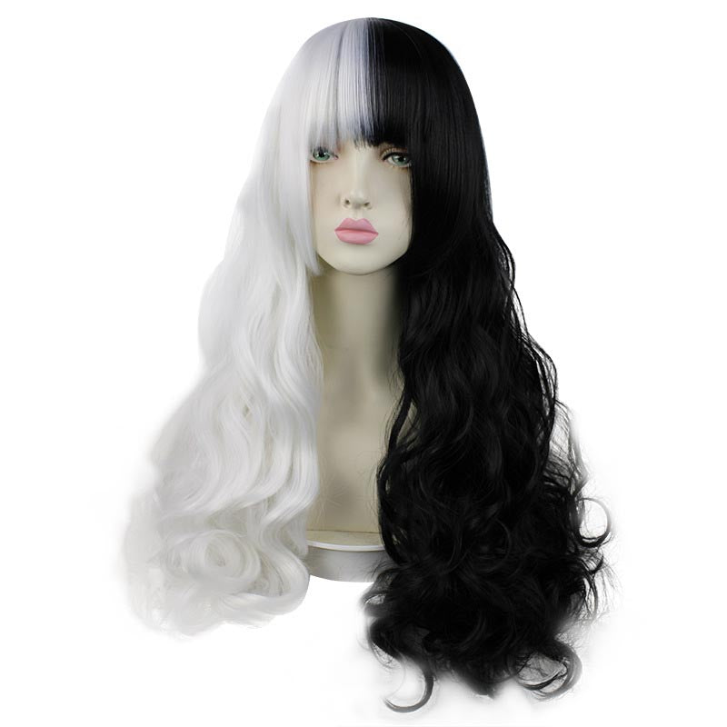 Danganronpa Monokuma Cosplay Wigs Black and White Wigs