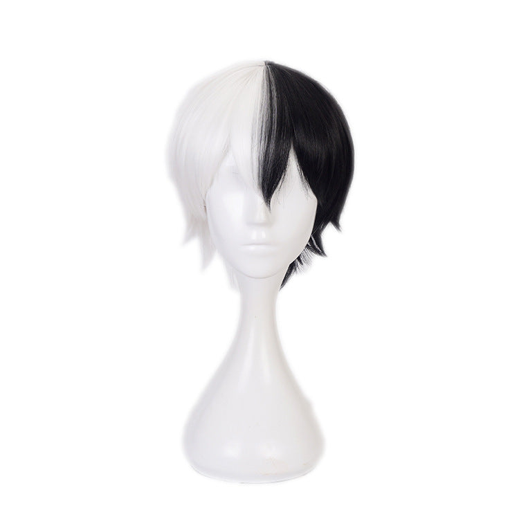 Danganronpa Monokuma Cosplay Wigs Black and White Wigs
