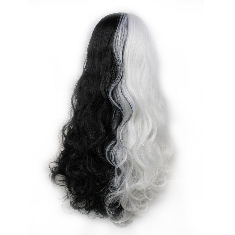 Danganronpa Monokuma Cosplay Wigs Black and White Wigs
