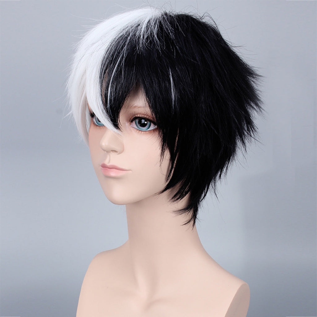 Danganronpa Monokuma Cosplay Wigs Black and White Wigs