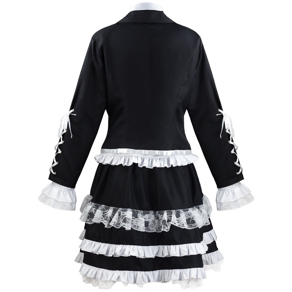 Danganronpa: Trigger Happy Havoc Celestia Ludenberg Costume Dress With Wigs Halloween Costume Set