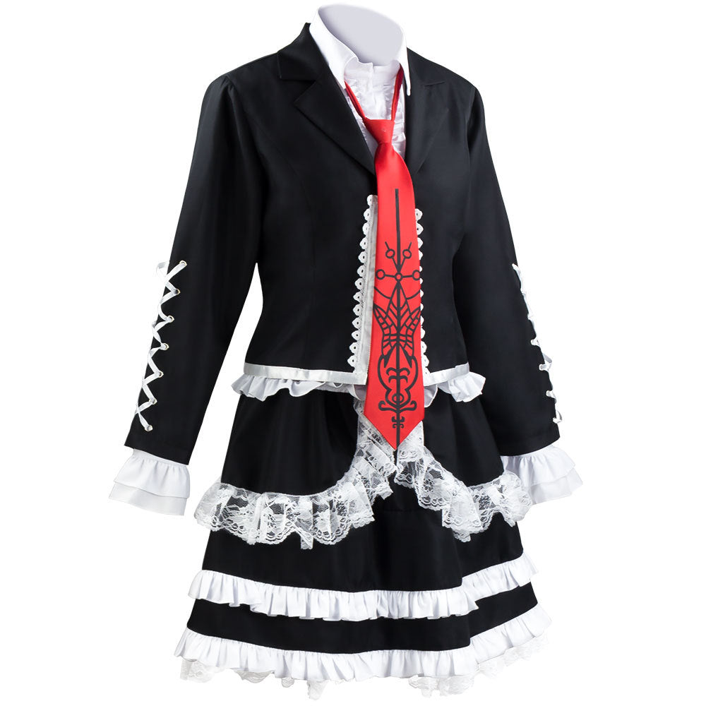 Danganronpa: Trigger Happy Havoc Celestia Ludenberg Costume Dress With Wigs Halloween Costume Set