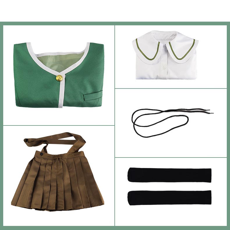 Danganronpa: Trigger Happy Havoc Chihiro Fujisaki Uniform Costume Halloween Cosplay