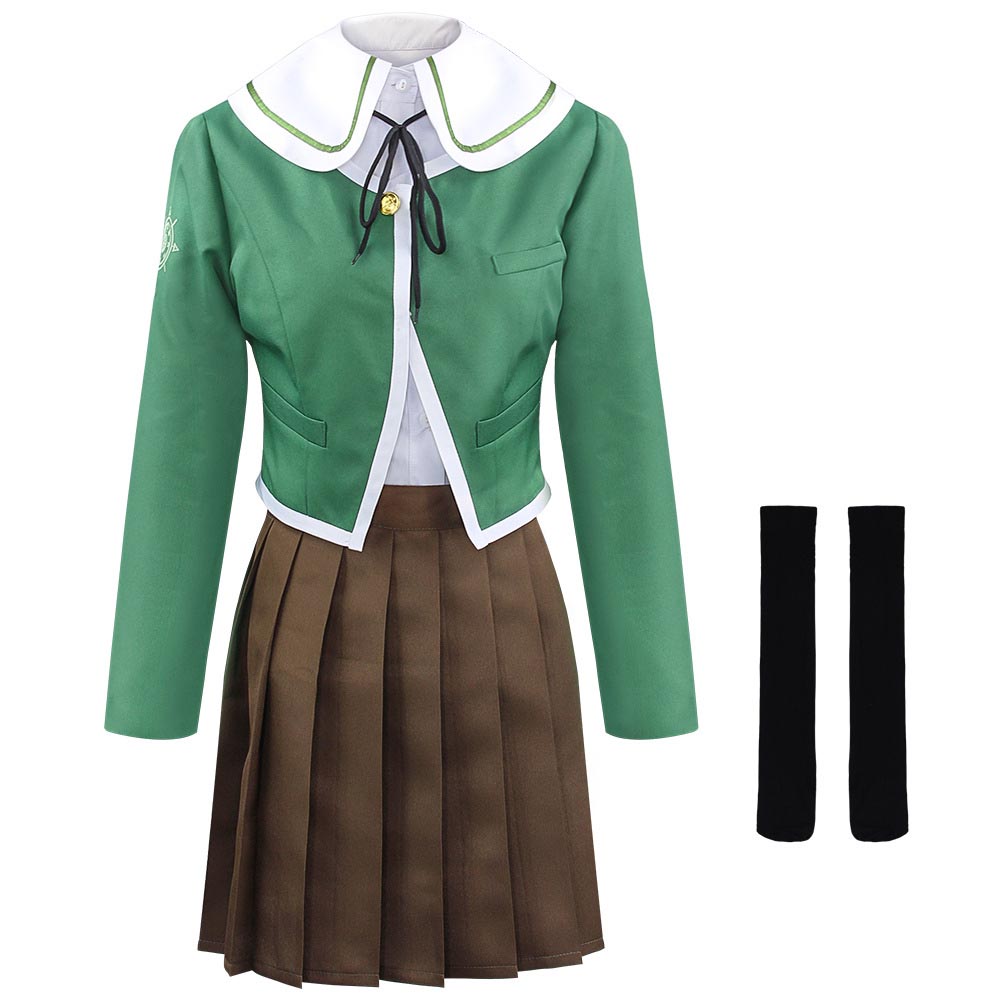 Danganronpa: Trigger Happy Havoc Chihiro Fujisaki Uniform Costume Halloween Cosplay