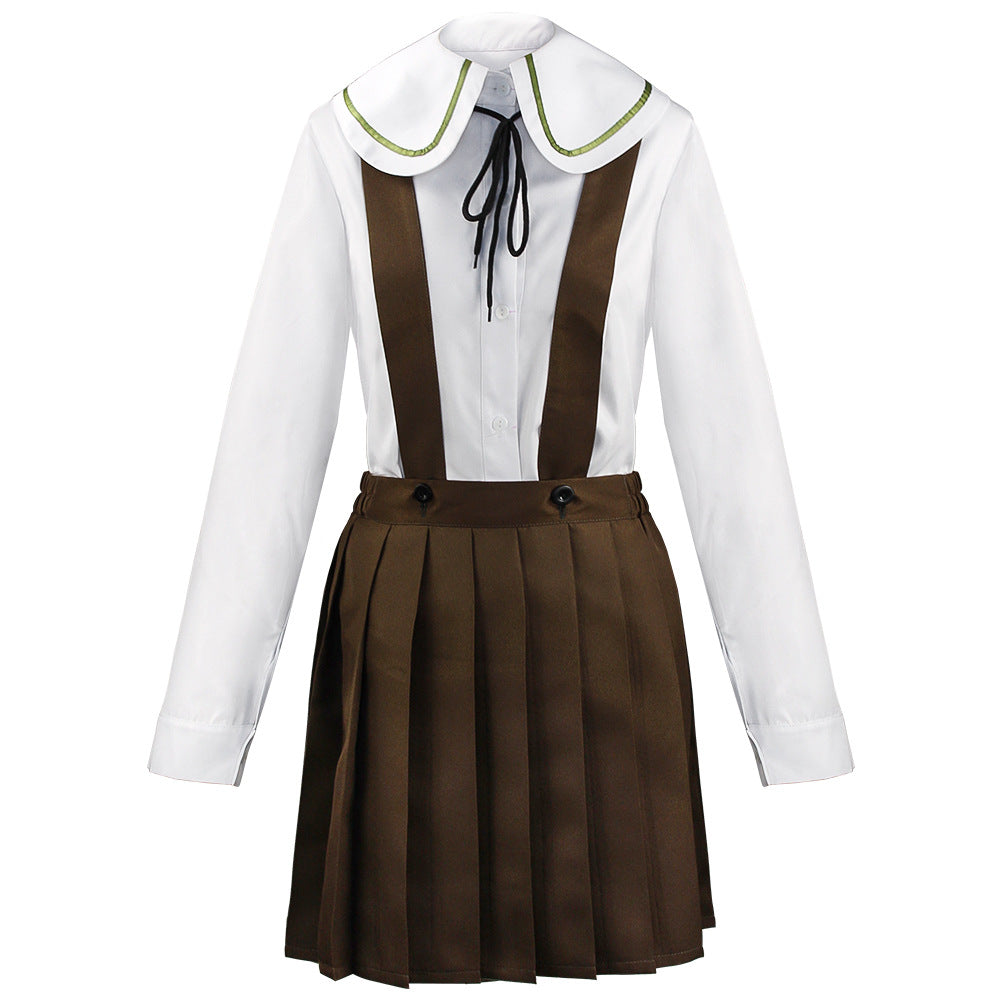 Danganronpa: Trigger Happy Havoc Chihiro Fujisak Costume and Wigs Halloween Carnival Costume Set