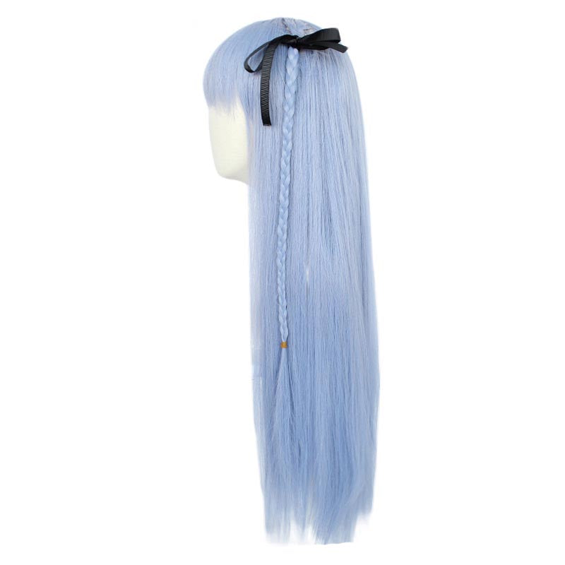Danganronpa: Trigger Happy Havoc Kyoko Kirigiri Cosplay Wigs Blue Long Wigs