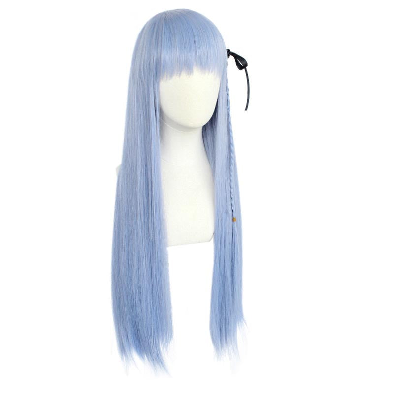 Danganronpa: Trigger Happy Havoc Kyoko Kirigiri Cosplay Wigs Blue Long Wigs