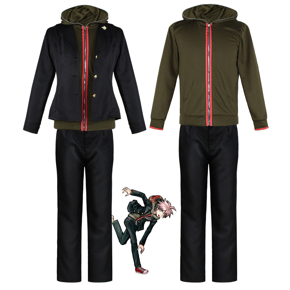 Danganronpa: Trigger Happy Havoc Makoto Naegi Cosplay Costume Halloween Costume