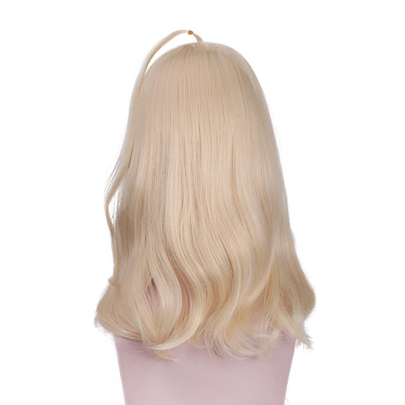 Danganronpa V3: Killing Harmony Akamatsu Kaede Costume Wigs Golden Long Wigs