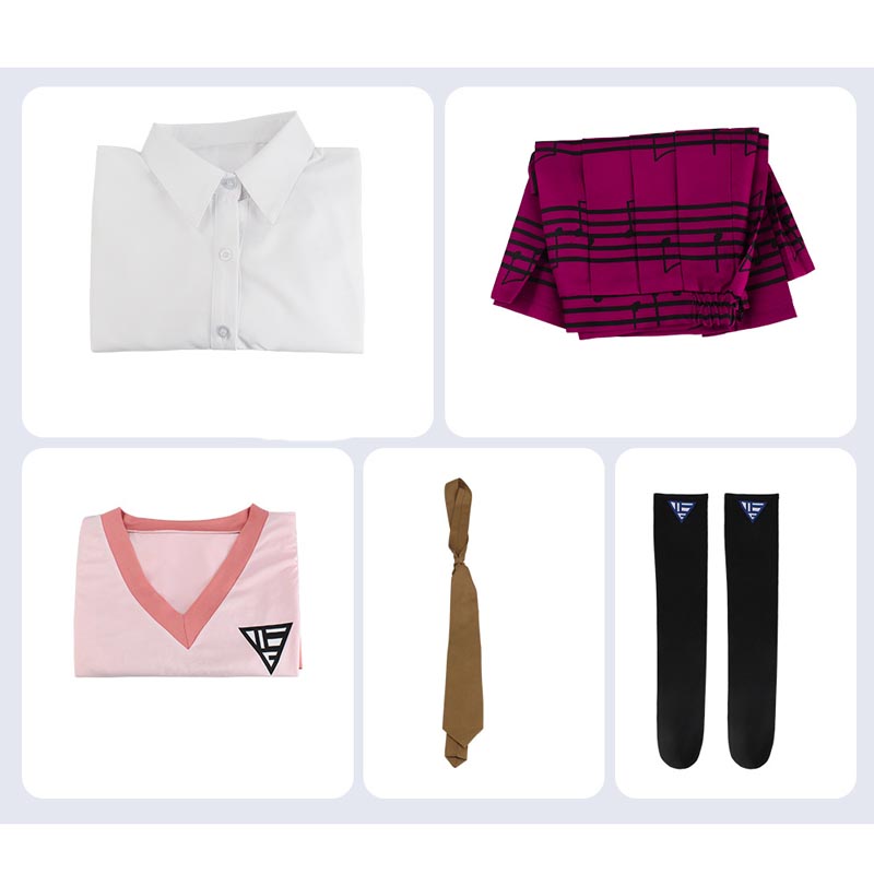 Danganronpa V3: Killing Harmony Akamatsu Kaede Unfirom Costume Halloween Party Costume