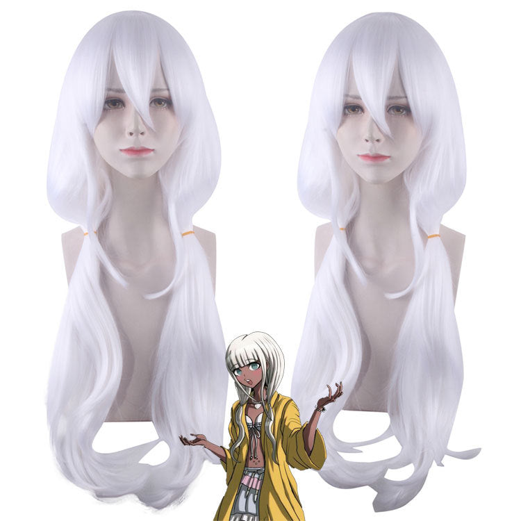 Danganronpa V3: Killing Harmony Angie Yonaga Cosplay Wigs White Long Wigs