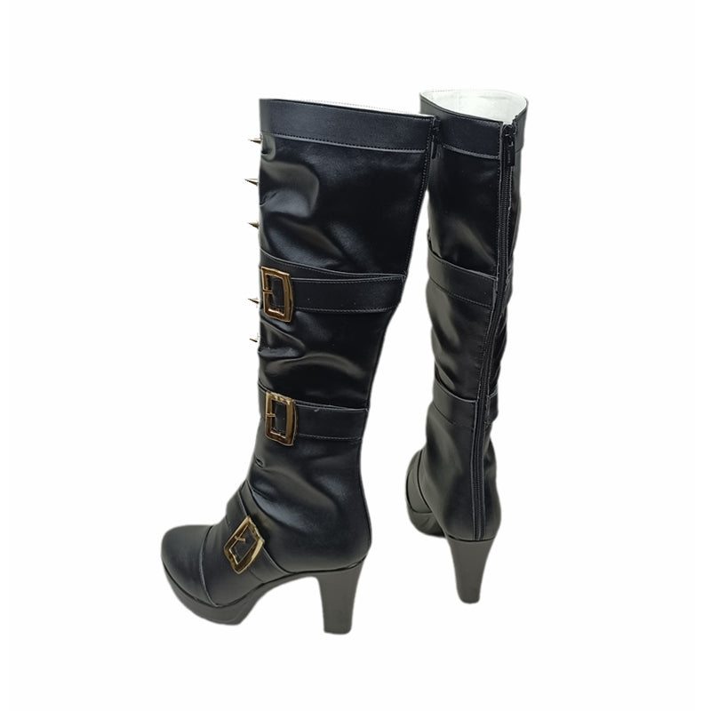 Danganronpa V3: Killing Harmony Miu Iruma Costume Shoes Black Cosplay Boots