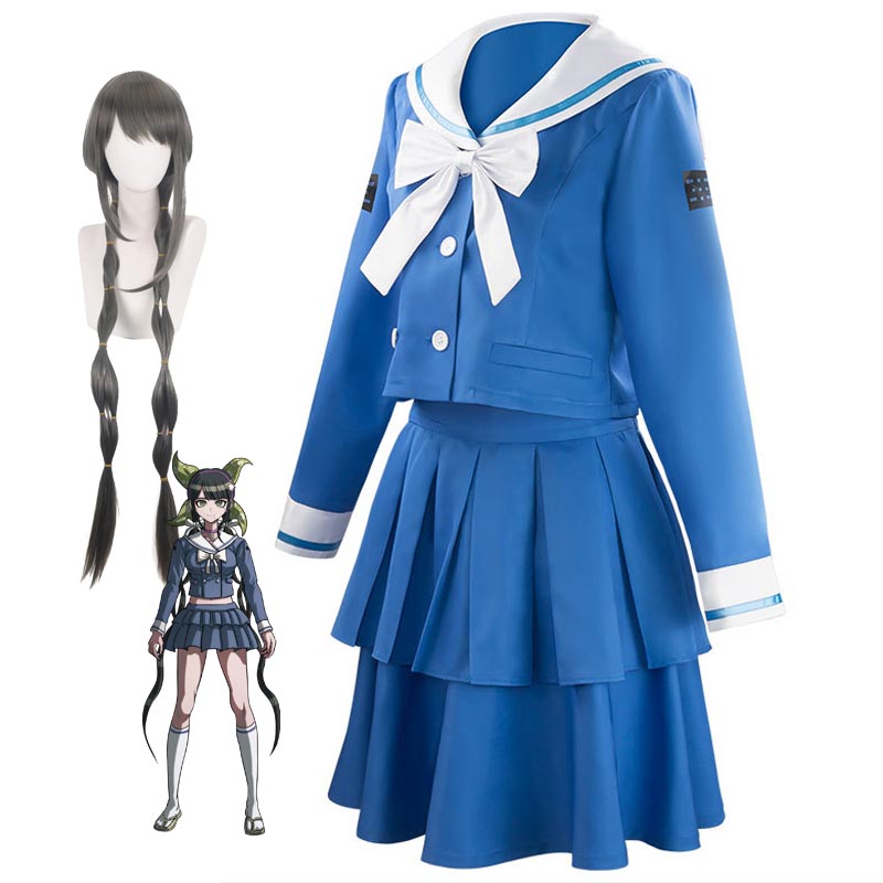 Danganronpa V3: Killing Harmony Tenko Chabashira Full Set Costume Uniform With Wigs