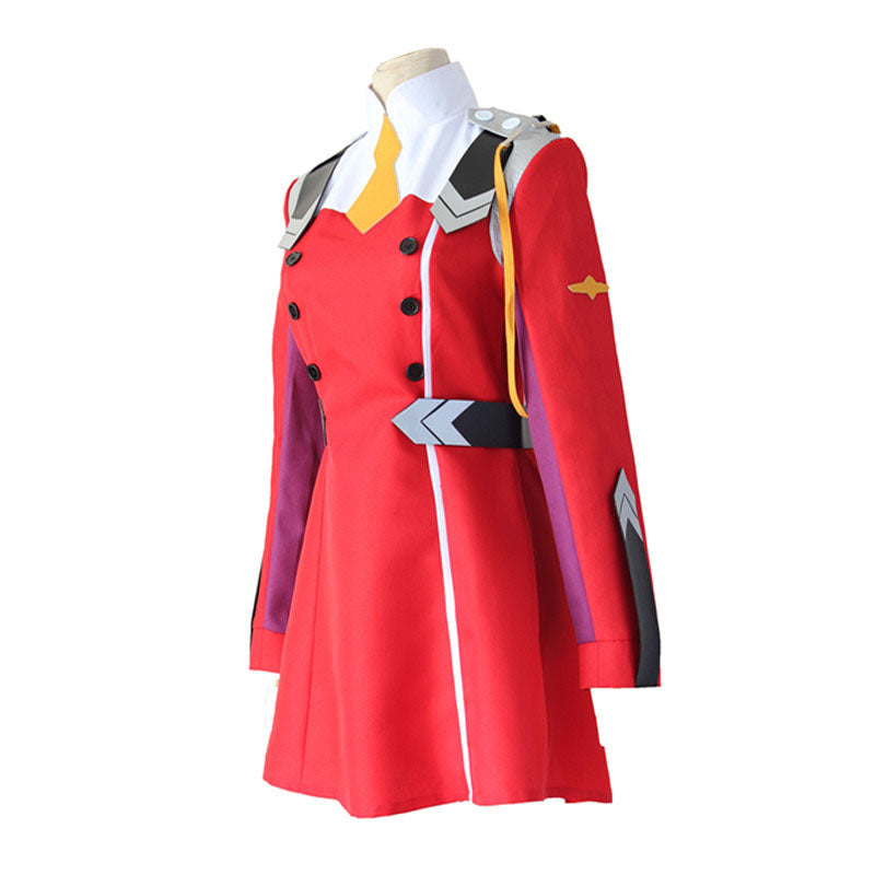 Anime Darling in the Franxx Zero Two 002 Cosplay Red Uniform Costume Outfit Halloween Costume Suit