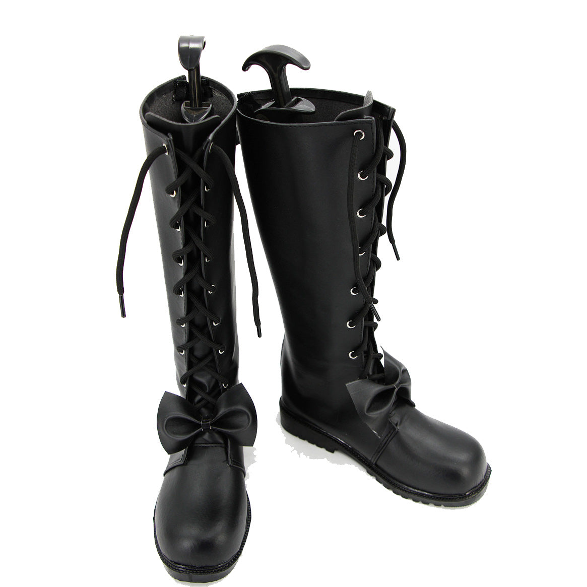 Anime Date A Live Kurumi Tokisaki Cosplay Boots Black PU Leather Costume Shoes