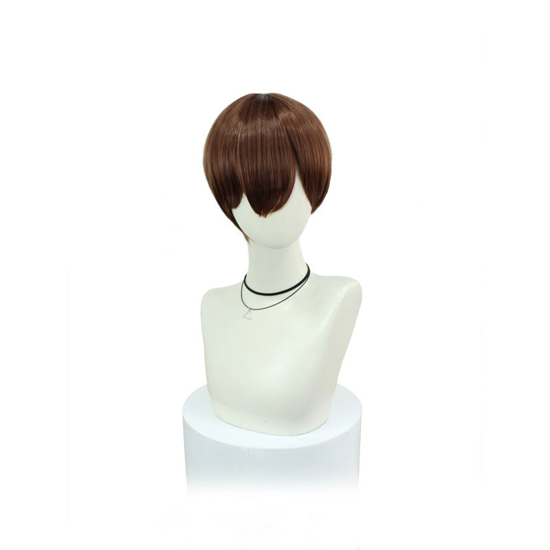 Delicious in Dungeon Chilchuck Tims Cosplay Wigs Brown Short Wigs Accessories