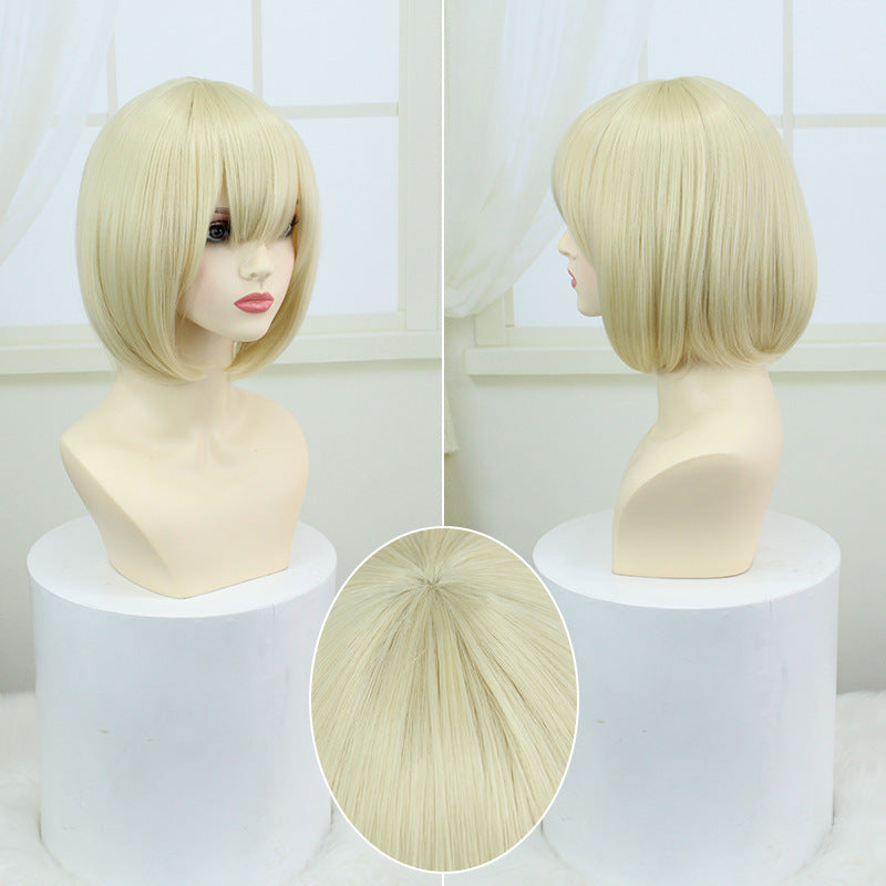 Delicious in Dungeon Falin Touden Cosplay Wigs Golden Short Wigs