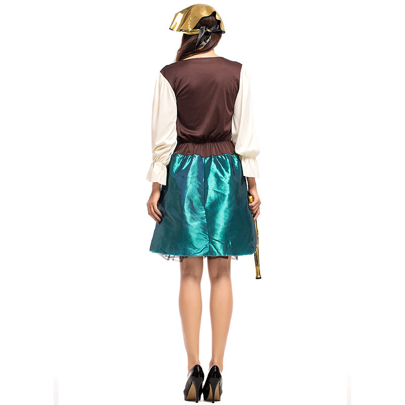 Deluxe Female Gypsy Pirate Cosplay Costume Halloween/Stage Performance/Party