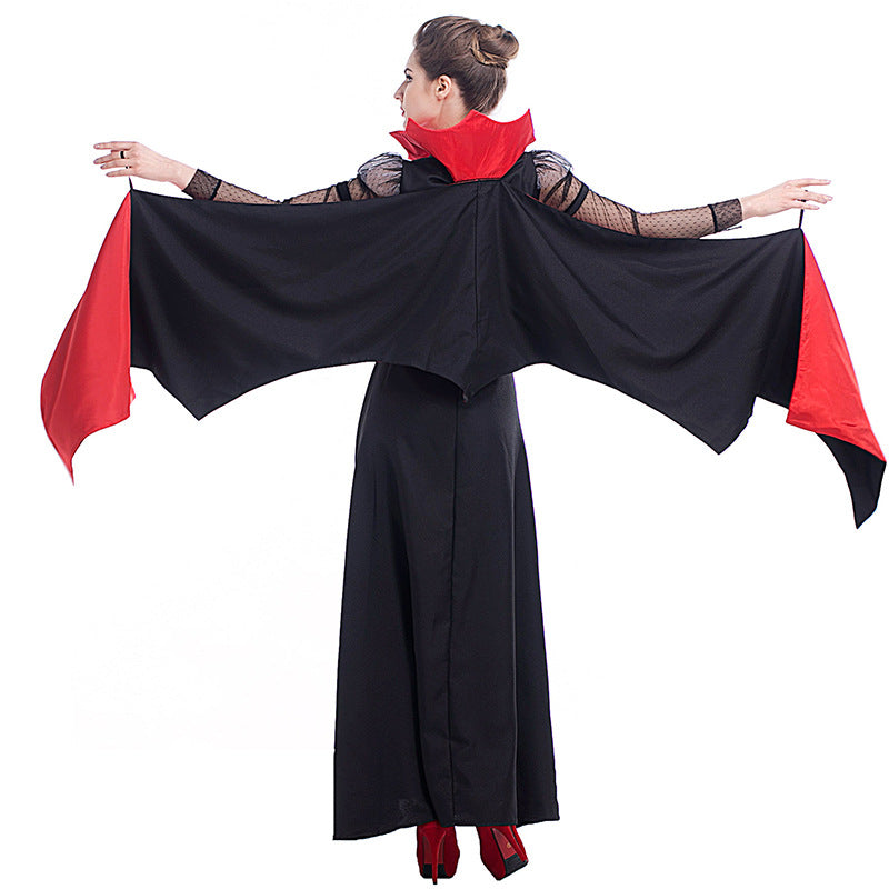 Deluxe Women Vampire Queen Witch Cosplay Costume For Halloween Party Performance