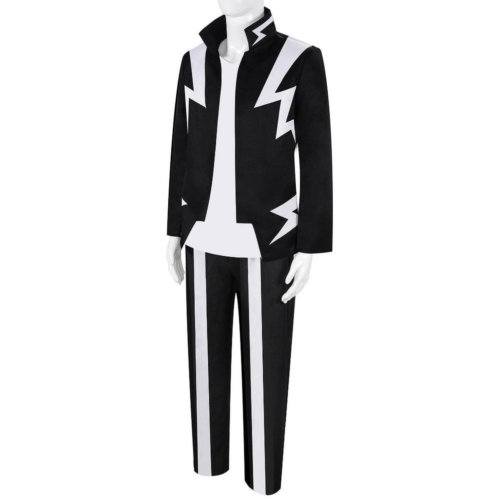 Denki Kaminari Initial Costume Uniform Halloween Carnival Cosplay Outfit