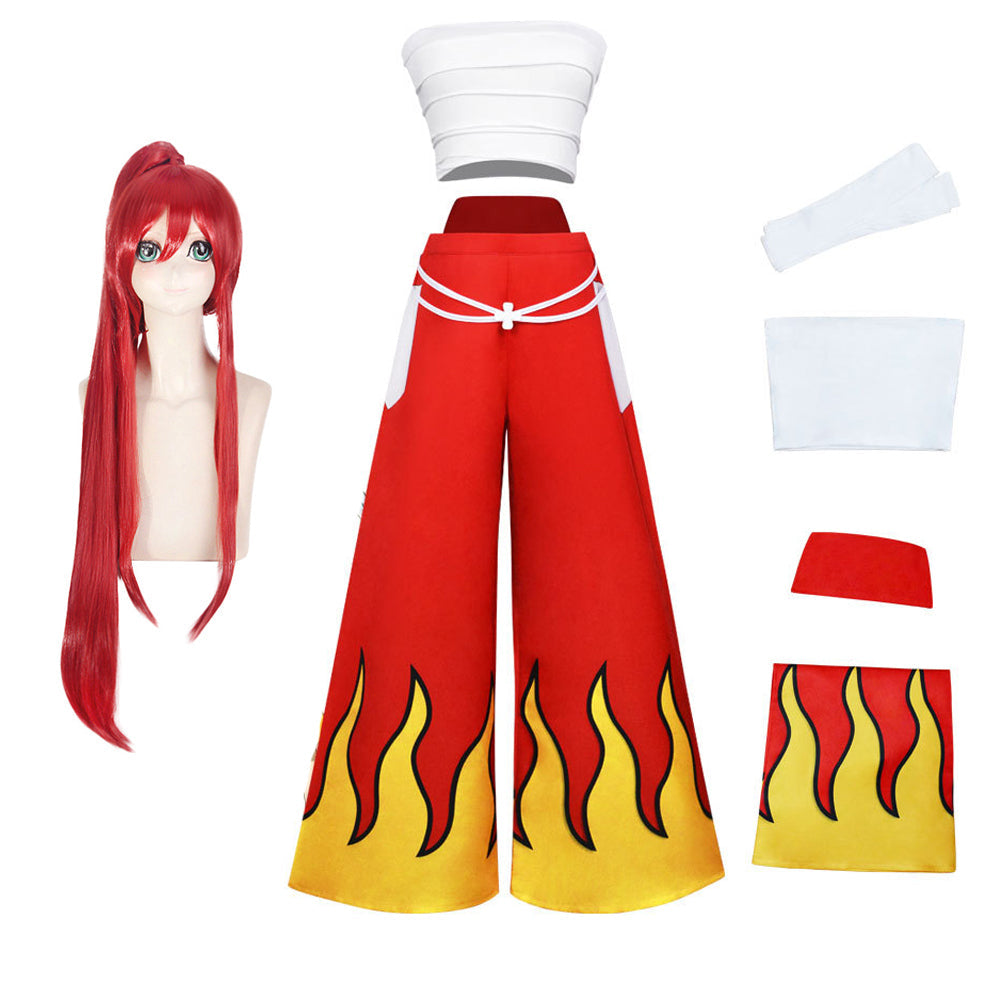 Erza Scarlet Clear Heart Clothing Costume Halloween Cosplay Outfit