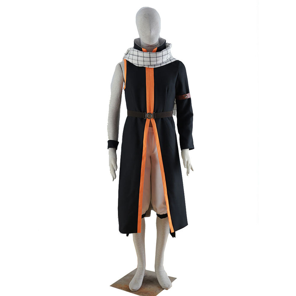 Natsu Dragneel Kids Adults Cosplay Costume With Scarf Halloween Costume Set Deluxe Version
