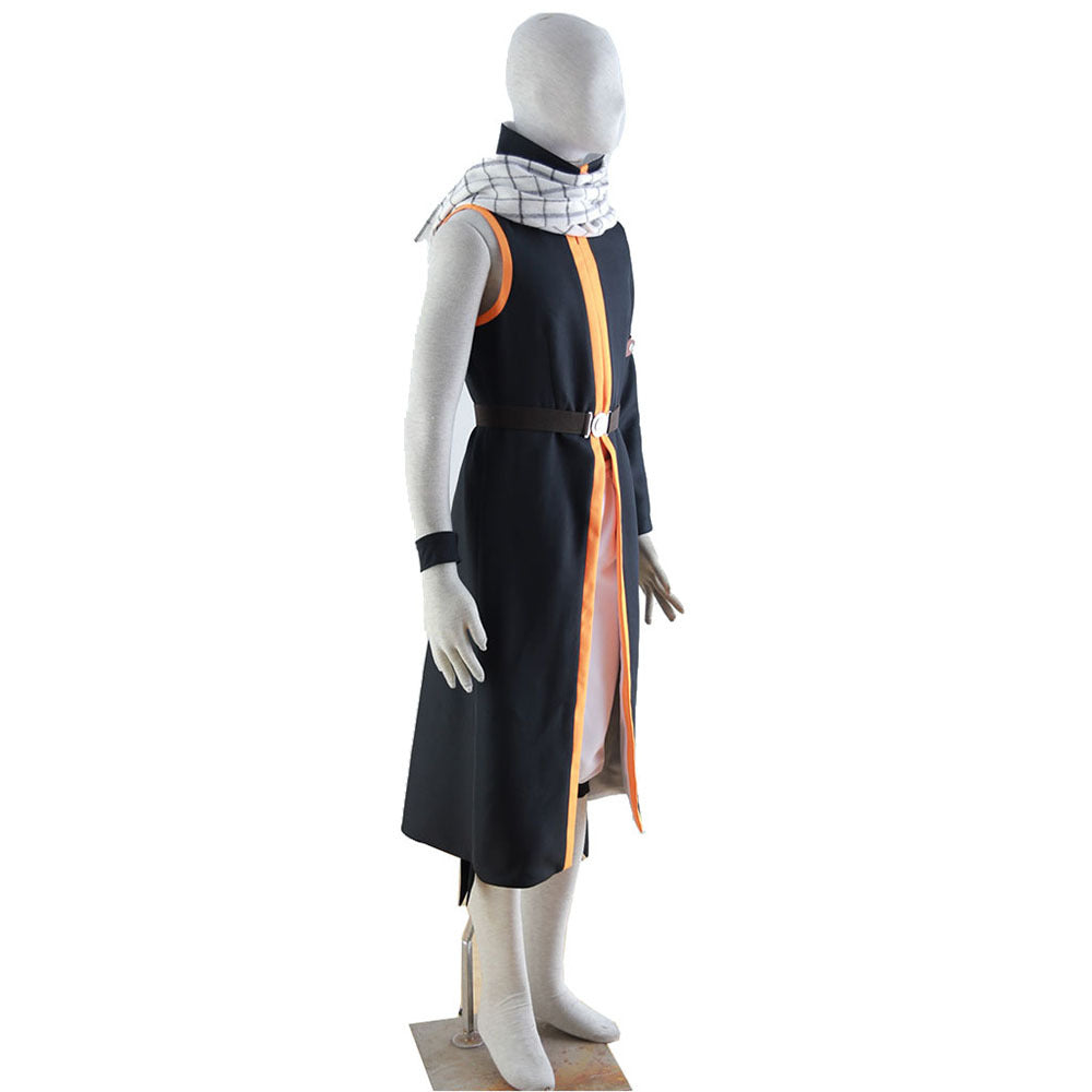 Natsu Dragneel Kids Adults Cosplay Costume With Scarf Halloween Costume Set Deluxe Version