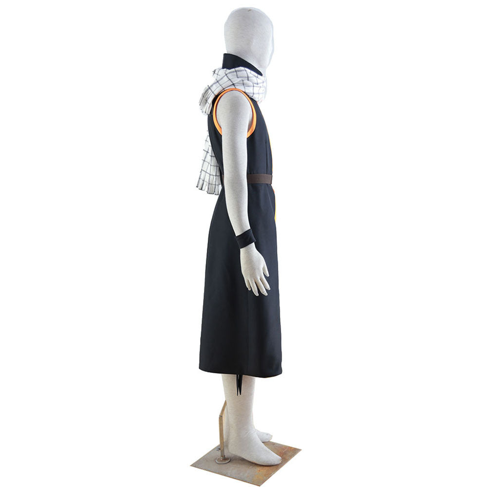 Natsu Dragneel Kids Adults Cosplay Costume With Scarf Halloween Costume Set Deluxe Version